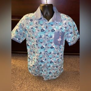 Disney Parks Men's Mickey's‎ Longboard Surf Team Blue Size Small Vacation Vacay